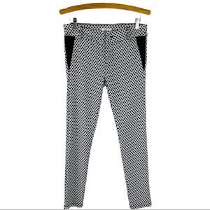 Before You black white stretchy skinny ankle pants large